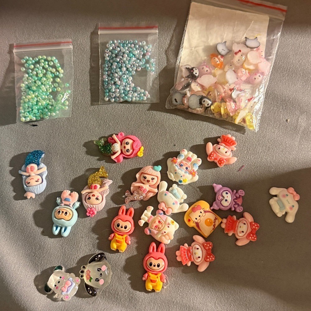 Dongguan Sanniu Mermaid Slime Kit Kids OS Multicolor New Galaxy Charms Beads - Picture 4 of 4